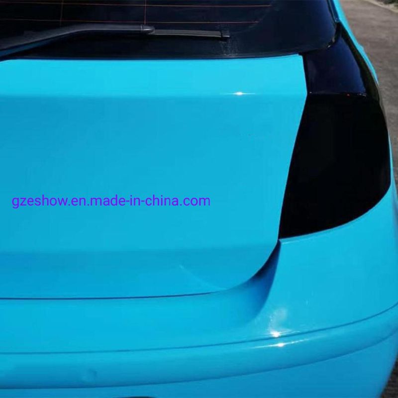 Super Gloosr Blue Vinyl Film PVC Car Wrapping Vinyl Film