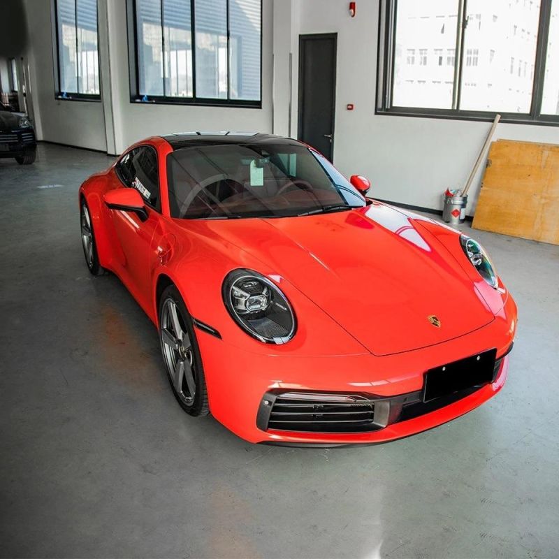Car Wrap Vinyl Crystal Ferrari Red Vinyl Film PVC Decorative Film for Car
