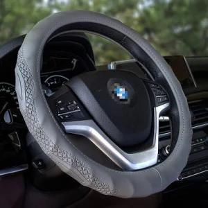 Grey 37cm-38cm Car-Styling Sport Auto Steering Wheel Covers Anti-Slip