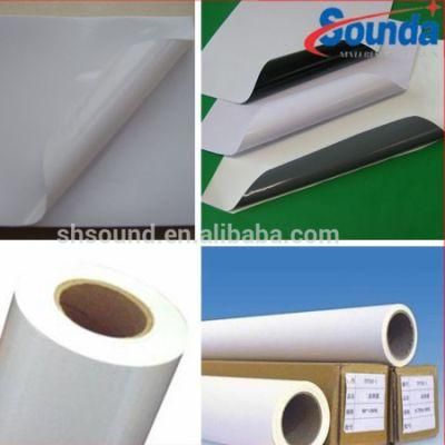 Hot Sale White Permanent Glue Self Adhesive Vinyl Rolls for Printing