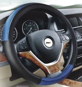 Customize Four Season Car Steering Wheel Cove Carbon Leather