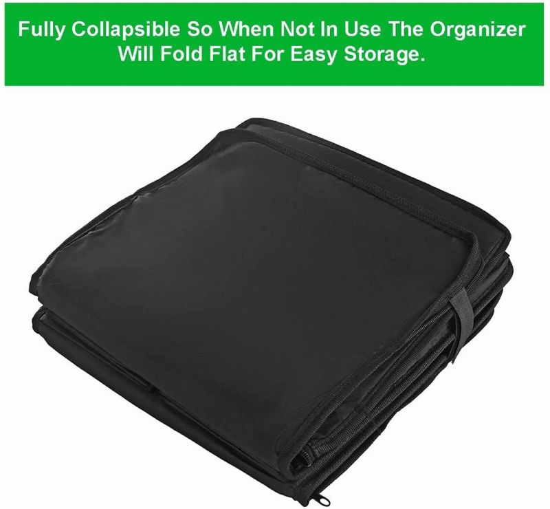 Auto Trunk Organizer with Insulated Trunk Cooler Box for Hot or Cold Food While Traveling, Multipurpose Collapsible Car Accessories Storage Organizer