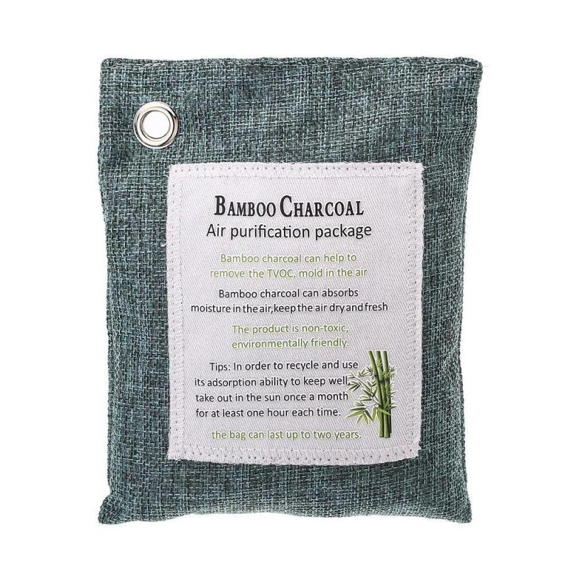 100% Natural Activated Bamboo Air Purifier Bamboo Charcoal Bag (Pack of 5) Odor Absorber