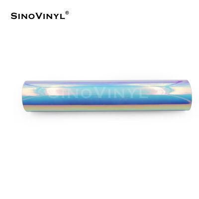 SINOVINYL Mysterious Chrome Rainbow Sapphire Blue Car Wrap Vinyl Bubble Free Car Sticker Colorful Car Wrap Vinyl