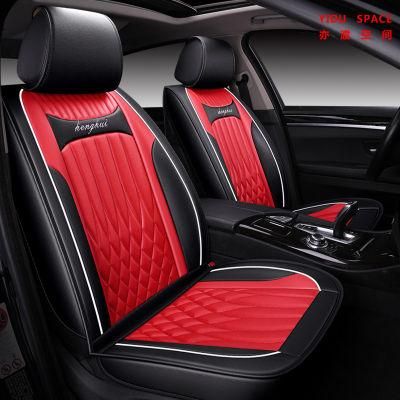 Car Accessories All Weather Seat Cushion Universal Red Black Luxury PU Leather Car Seat Cover