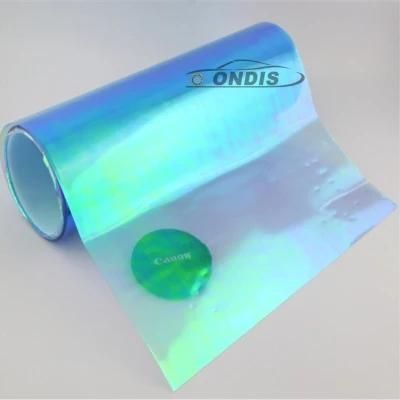 30cm*9m Car Headlight Decal PVC Material Chameleon Blue Car Tint Film