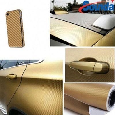 Auto Carbon Fiber Car Wrap Vinyl Film 3D Carbon Fiber Vinyl for Car Body Protection