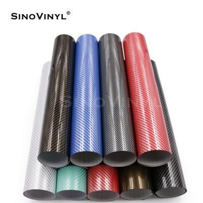 SINOVINYL Factory Price Direct Custom PVC 2D Carbon Fiber Auto Vinyl Films Car Wrap