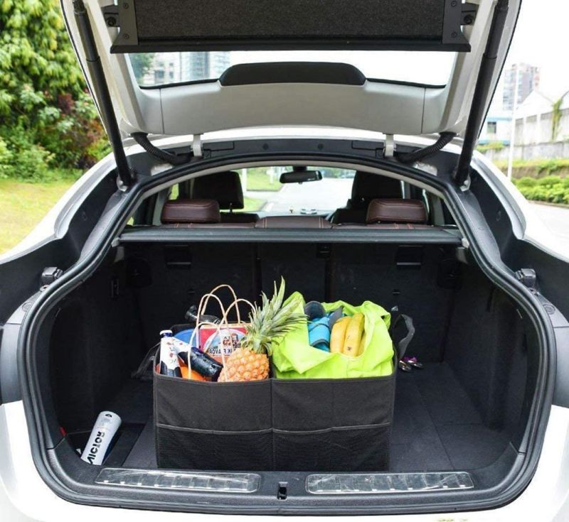 Multi Compartments Collapsible Portable Trunk Storage Car Accessories Organizer for Auto, SUV, Truck