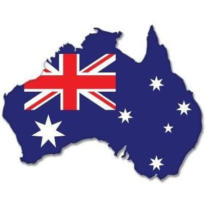 5&quot; X 4&quot; Custom Logo Car Stickers Australia Map Flag Bumper Sticker Decal