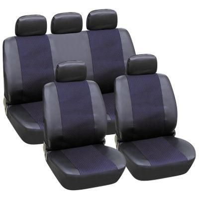 Full Set PVC+Jacquard Cloth Luxury Well-Fit Car Seat Cover