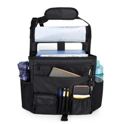Hot Car Trunk Backseat Storage Bag Adjustable Shoulder Strap Car Front Seat Organizer with Lid Cover