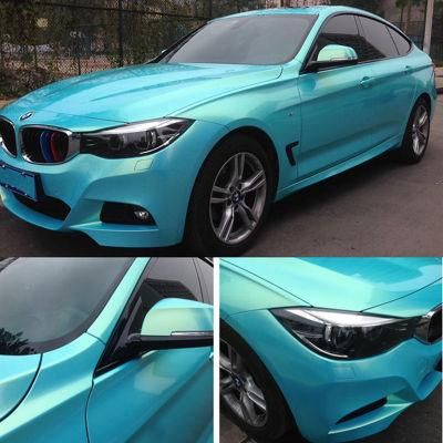 Magic Gold Blue Car Color Change Chameleon Wrap Vinyl