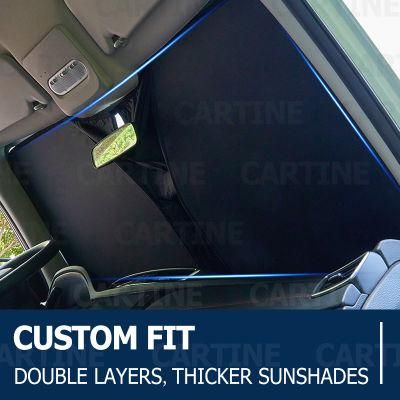 High Quality Custom Window Foldable Sun Visor Folding Car Sunshade Collapsible Sun Shades