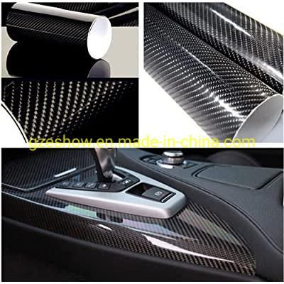 Accessories 5D Glossy Carbon Fiber Car Interior Wrap Stickers