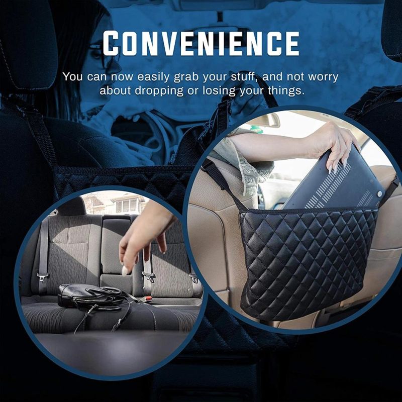 Automotive Console Organizer Universal Handbag Holder for Car Front Seat Auto Storage Accessories for Men Women Interior