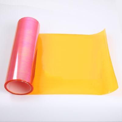 Idealmax Car Wrap Headlight Tint Film Chameleon Orange Color