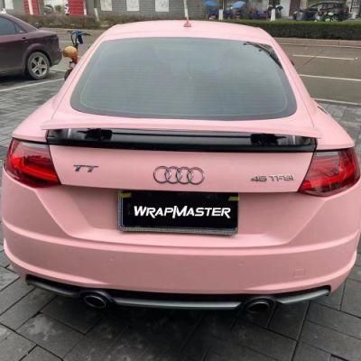 Tsautop 1.52*18m Ultimate Flat Rose Pink Vehicle Wrap Pricing Vinyl Car Wrap