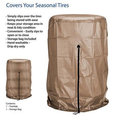 Summer Tire Winter Tire Storage Cover - 4 in 1 - Durable Polyester Material - Long-Lasting