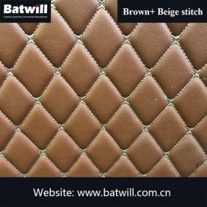 Factory Price Diamond Car Floor Covering PVC Leather Car Mat Material