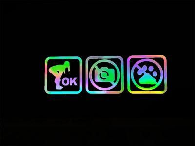 Customized Colorful Windows Decoration PVC Stickers for Car
