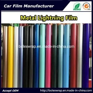 High Quality PVC Car Wrap Metal Lightning Film