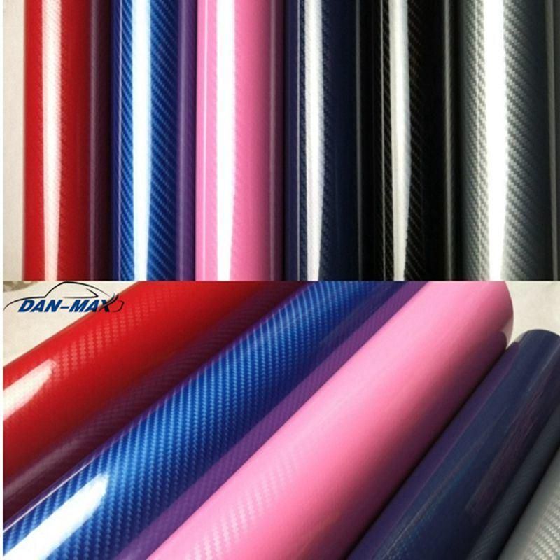 High Quality 1.52*18m Texture High Glossy 5D Carbon Fiber Vinyl Sticker