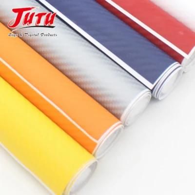 Jutu Commonly Used 3D Carbon Fiber Vinyl Car Adhesive Sticker of Hot Sell Made in China
