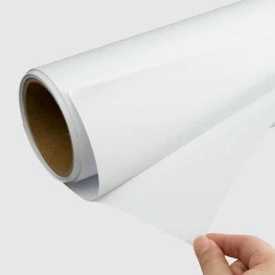 White Glossy Eco Solvent Printable Self Adhesive Vinyl 100mic