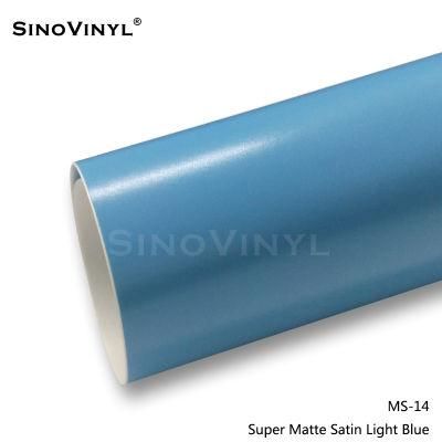 SINOVINYL Full Car Body Stickers PVC Vinyl High Quality Removable Sticker Super Matte Satin Car Wrap Film Vinyl Sticker