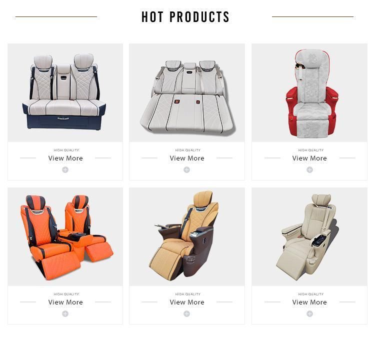 Custom Leather Van Car Chair for Sprinter Vellfire Coaster Alphard