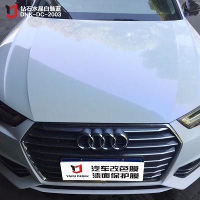 Anolly Diamond Crystal White Chameleon Car Body Wrap