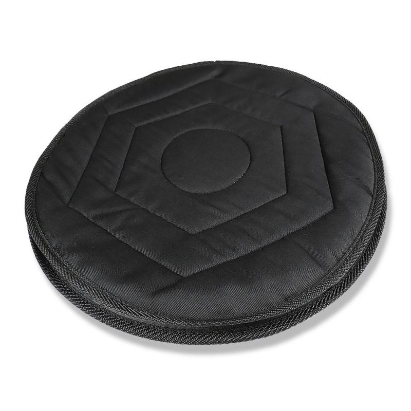 Non-Slip 45cm Round Hexagon Quilted Swivel Car Seat Cushion