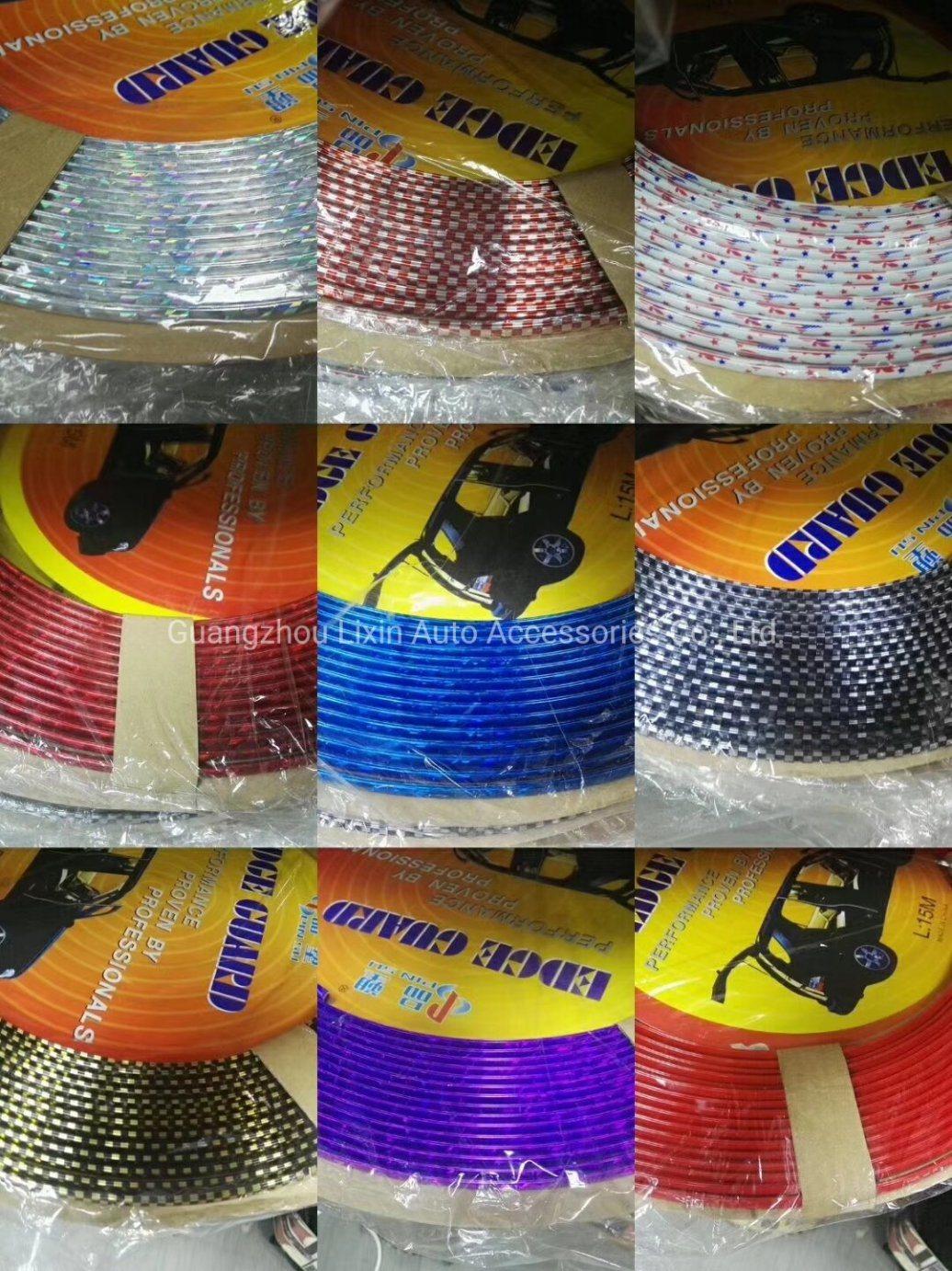 15m PVC Chrome Car Door Edge Guard Protection Strip