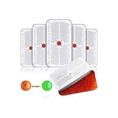 Silica Gel Dehumidifier, 40g Reusable Desiccant Indicating Orange Silica Gel Canister