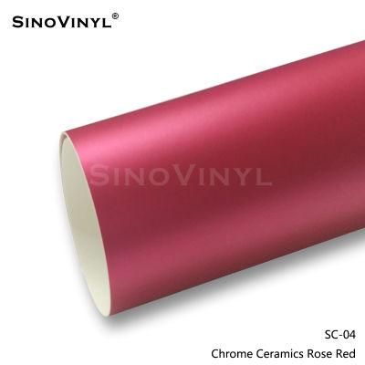 SINOVINYL High Polymeric Double Casting Chrome Ceramic Color Change Car Body Wrapping Sticker Vinyl