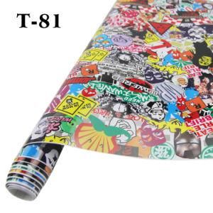 1.52*30m Air Free Bubbles Self Adhesive Sticker Bomb Car Wrapping Vinyl