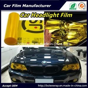Self-Adhesive Yellow Color Car Headlight Film Car Tint Vinyl Films 30cmx9m
