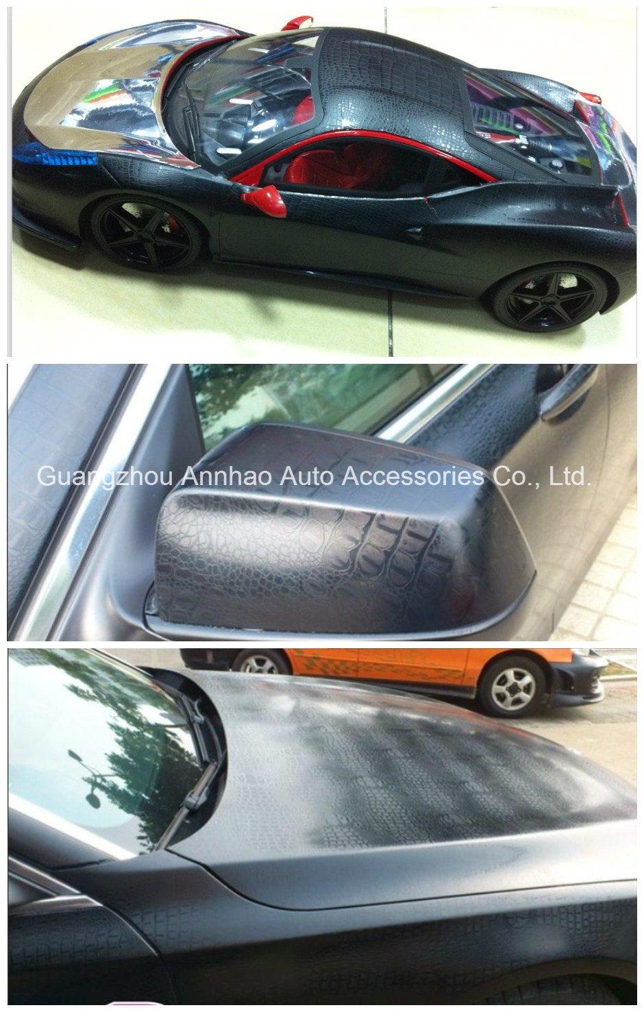 Vinyl Sticker Wrap 1.52*30m PVC Material Vinyl Hot Selling 3D Decal Vinyl Waterproof Black Film Sticker Car Wrap Film