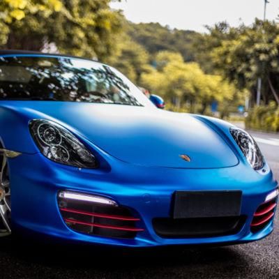 Tsautop 1.52*18m Matte Pearl Car Vinyl Wraps Car Body Decoration Blue Film