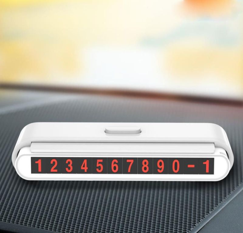 Wholesale Car Temporary Parking Sign Card Magnetic Sticker Hidden Telephone Number Plate