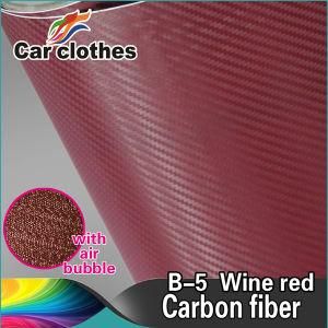 PVC Film Air Bubble Wrap Adhesive Black 3D Carbon Fiber Skin Big Textured Viny Sticker