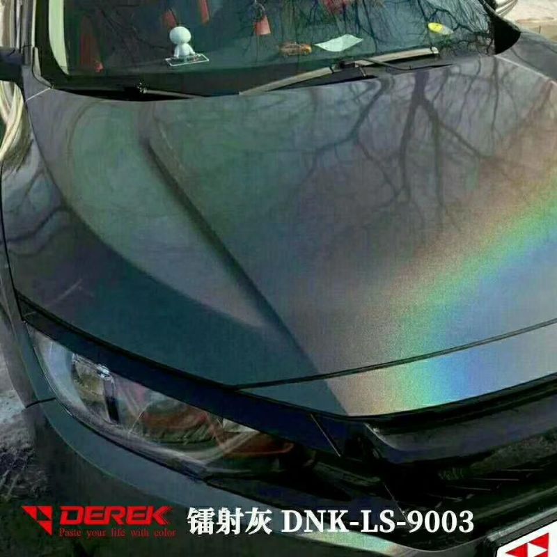 Derek Diamond Laser Grey Auto Car Wrapping Vinyl Car Body Decoration Car Wrap Film