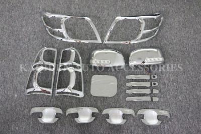 Exterior Accessories Chrome/ Black 27 PCS Full Kit for Toyota Hilux Vigo 2012