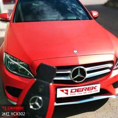 Favorable Price Car Wrap Vinyl Film Red Matt Chrome Car Full Body Vinyl Sticker