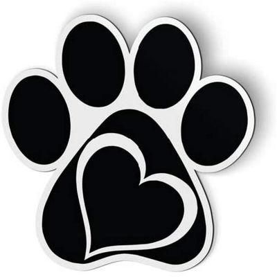 Car Fridge Paw Heart Cat Dog Magnet Sticker