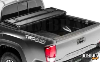 Mx4 Hard Tri Folding Tonneau Cover Fits Toyota Tacoma 6.3FT, Dodge RAM 1500 2500 3500 8FT, Tundra 6.7FT with Track System