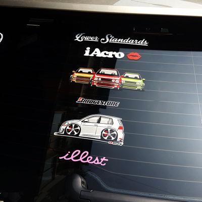 Custom Design Printing Adhesive Durable PVC Car Vehicle Sticker Decals