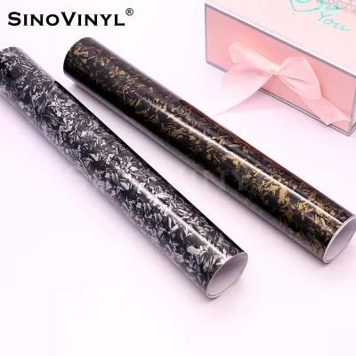 SINOVINYL New Arrival Forged Carbon Fiber Vinyl Wrap Roll With Air Release Technology Stickers