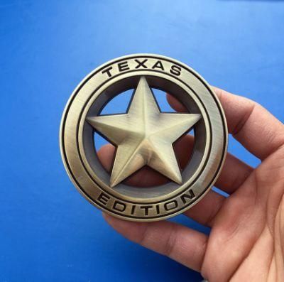 Texas Star Gecko Emblem for Chevrolet Silverado Chevy Camaro Emblem Fender Badge Decal Sticker Logo Car Accessories Car Parts Decoration Metal